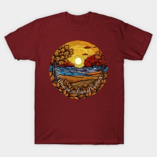 Fall Breeze Autumn Leaves T-Shirt